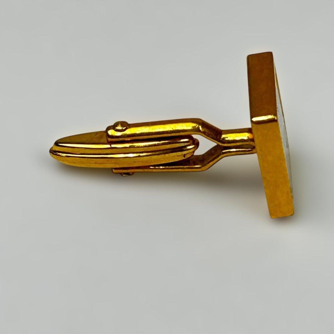 dunhill Cufflinks Gold Color Square