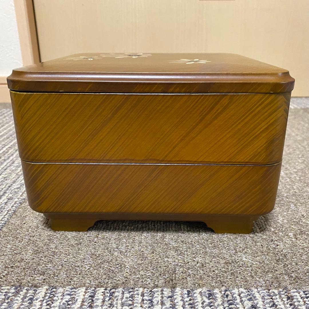 2-Tier Bento Box, Brown