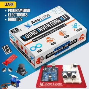 Young Inventors Kit – Programmable Electronics Kit – 40+ Amazing Projects (S.T.E.M Education Kit)